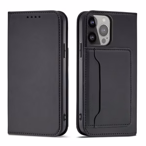 Magnet Card Case для Samsung Galaxy S23 флип-чехол кошелёк подставка чёрный