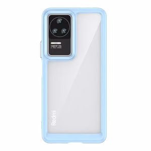 Outer Space Case dėklas telefonui Xiaomi Poco F4 5G su lanksčiu rėmu mėlynas
