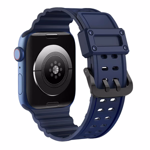 Dirželis Triple Protection Apple Watch 38 / 40 / 41 mm dirželis apyrankė - tamsiai mėlynas