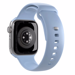 Силиконовый ремешок Puro Icon для Apple Watch 42 / 44 / 45 / 49 мм - голубой (2 шт.)