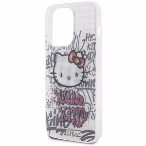 Hello Kitty IML Kitty on Bricks Graffiti dėklas, skirtas iPhone 14 Pro Max, baltas