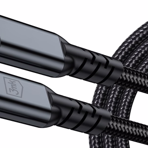 3mk Hyper Cable N-Series Thunderbolt 4 USB-C USB-C 1 м 48V/5A 40 Гб/с 240W 8K60Hz чёрный