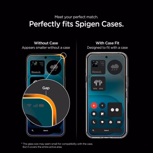 Spigen Glas.tR EZ Fit Pro grūdintas apsauginis stiklas, skirtas „Nothing Phone 4A Pro“, 2 vnt.