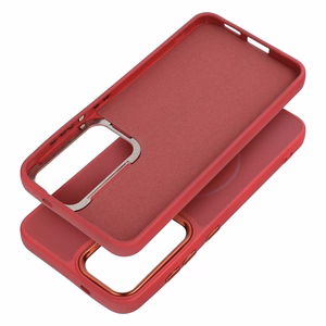 Чехол для Samsung A07 Frame Mag Cover совместимый с MagSafe пурпурный
