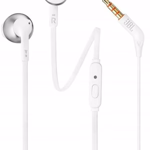 JBL T205 laidinės įstatomos ausinės baltas