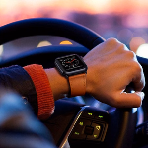 TECH-PROTECT LEATHERFIT APPLE WATCH 4 / 5 / 6 / 7 / 8 / 9 / SE / ULTRA 1 / 2 (42 / 44 / 45 / 49 MM) коричневый