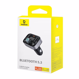 „Baseus S-09 Pro“ FM siųstuvas su „Bluetooth“ (juodas)