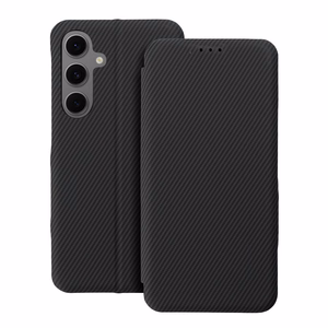FOLIO šoninis magnetinis knygos tipo dėklas, suderinamas su S-PEN, skirtas SAMSUNG S25 ULTRA, juodas