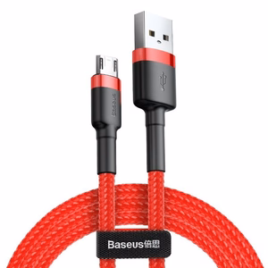 Micro USB Baseus Cafule 1.5A 2m (raudonas)