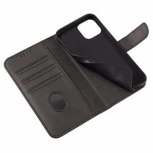Magnetinis elegantiškas dėklas su atvartu ir stovo funkcija Motorola Moto E32 juodas