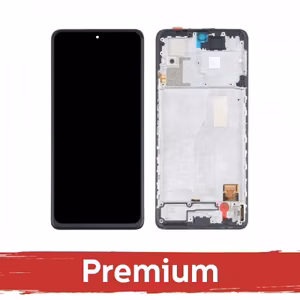 LCD ekranas skirtas Xiaomi Redmi Note 10 Pro juodas su rėmeliu / OEM