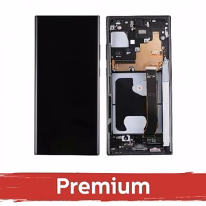 LCD ekranas skirtas Samsung N985 (N986) Note 20 Ultra su rėmeliu / Mystic Black / OEM