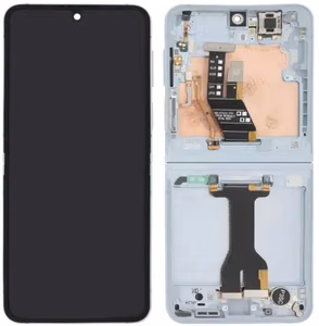 Средняя рамка Samsung F741 Z Flip6 5G синий оригинал (б/у Grade B)