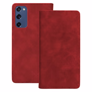 Smart Suede dėklas telefonui Samsung Galaxy S20 FE / S20 Lite / S20 FE 5G raudona