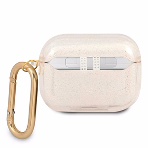 Guess GUAPUCG4GD AirPods Pro dėklas auksinis/auksinis Glitter kolekcija