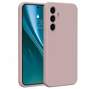 Etteri silikoninis dėklas telefonui Samsung Galaxy S23 FE šviesiai rožinis