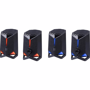 Компьютерные колонки Rocket 2.0 6W LED USB чёрные
