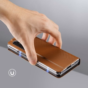 Telefono dėklas Dux Ducis Bril skirtas Samsung F936 Z Fold4 rudas