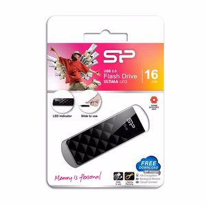 Silicon Power Ultima U03 USB atmintinė 16 GB USB Type-A 2.0 juoda