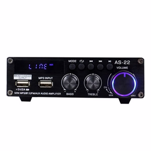 Blitzwolf AS-22 garso stiprintuvas, 45W, Bluetooth 5.0, USB + nuotolinis valdymas (juodas)