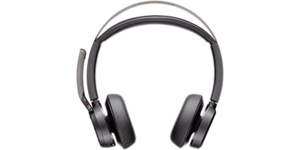 HP Poly Voyager Focus 2 Microsoft Teams sertifikuotos USB-C-C ausinės +USB-C/A adapteris +įkrovimo stovas