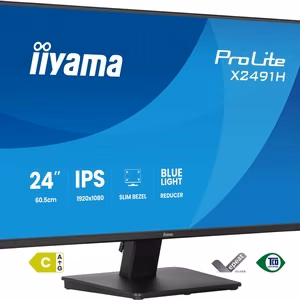 iiyama ProLite X2491H-B1 – kompiuterio monitorius, 23,8 col., Full HD 1920×1080, juodas