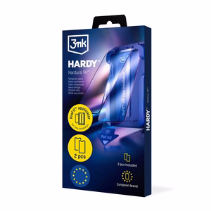 Закалённое стекло для экрана (2 шт.) с аппликатором 3mk Hardy Hardura 9H Samsung S947 S26 Plus чёрный