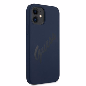 Guess GUHCP12SLSVSBL iPhone 12 mini 5.4" blue/blue hardcase Script Vintage