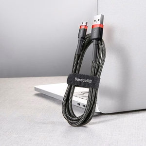 Кабель Baseus Cafule Micro USB 2A 3м (чёрно-красный)
