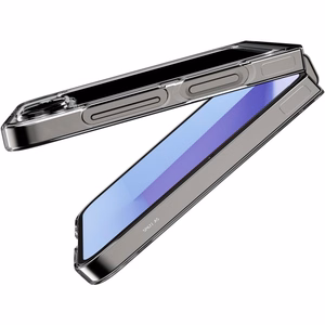 Spigen AirSkin dėklas, skirtas Samsung Galaxy Z Flip6 / Z Flip7 FE, visiškai skaidrus