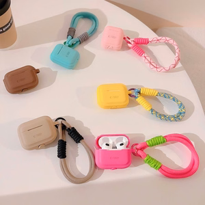 Tech-Protect Silicone Rope Case for Apple AirPods Pro 1/2 - Light Brown