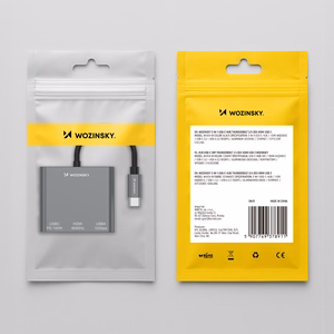 Wozinsky WHCH-01 USB-C PD 100W HDMI 4K@30Hz USB-A 10Gbps хаб - серый