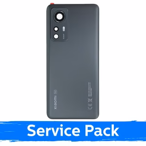 Back Cover Compatible With Xiaomi 12 (12X) / Gray / (Service Pack)