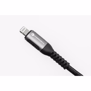 FORCELL F-ENERGY C257 kabelis USB A į Lightning 2,4A 12W Cafule 0,25 m juodas