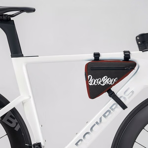 Rockbros G001 Flash Journey trikampis 0,8 l dviračio rėmo krepšys – raudonas