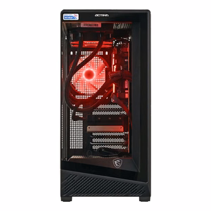 Actina stalinis kompiuteris Intel Core Ultra 5 245KF, 16 GB DDR5, 1 TB SSD, AMD Radeon RX 9060 XT, Midi Tower, juodas