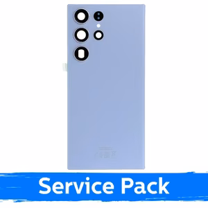 Задняя крышка совместимая с Samsung S918 S23 Ultra небесно-синяя (Service Pack)