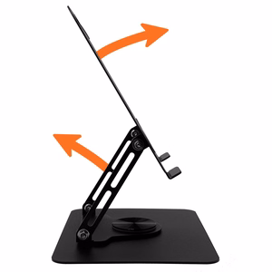 Reguliuojamas, besisukantis, ergonomiškas nešiojamojo kompiuterio stovas 10–17″ LAPTOP STAND ROTO MT2662