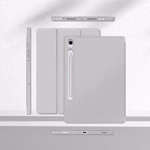 Tech-Protect SmartCase Pen dėklas Samsung Galaxy Tab S9 11.0 / S9 FE / S10 FE / S10 Lite 10.9 pilkas
