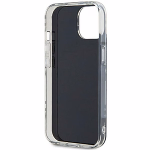 DKNY IML languotas mono raštas dėklas telefonui iPhone 15 Plus / 14 Plus - juodas