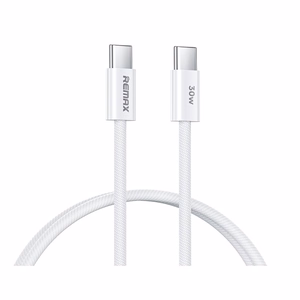 Кабель Remax RC-C010 USB-C на USB-C 30W 1.0m белый