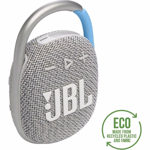Wireless speaker 5W 10h JBL CLIP 4 ECO white