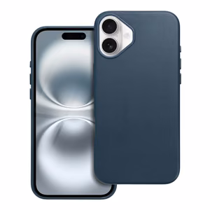 Dėklas Leather Mag Cover (MagSafe) skirtas iPhone 16 Plus mėlynas