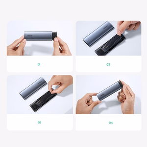 Kietojo disko korpusas Ugreen CM400 SSD M.2 NVMe 10Gb/s USB-C 3.1 Gen2 juodas