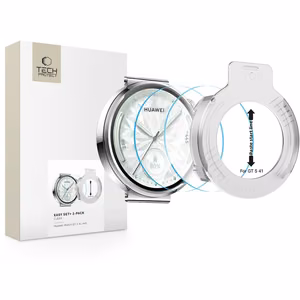 Tech-Protect Easy Set+ 2 rinkinys grūdintas stiklas Huawei Watch GT 5 41 mm - skaidrus