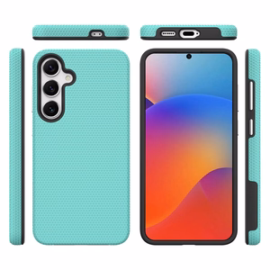 Dėklas Perfectionists Triangle Case Samsung S721 S24 FE žalias