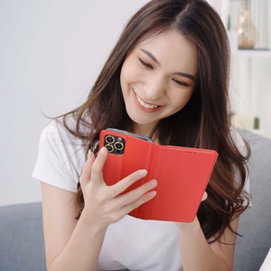 SMART CASE knyga SAMSUNG A57 5G raudona