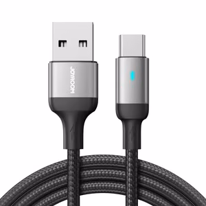 Joyroom Extraordinary Series A10 S-UC027A10 USB-A į USB-C kabelis 3A 1,2 m - juodas