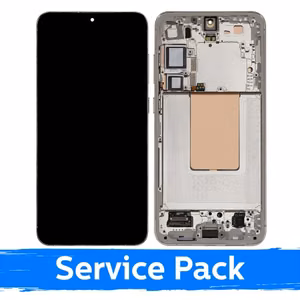 LCD Display Compatible With Samsung S926 S24 Plus with Frame / Amber Yellow / (Service Pack) +INCLUDING BATTERY