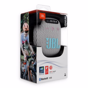 Belaidis garsiakalbis JBL Wind 3 su vairo laikikliu pilkas
